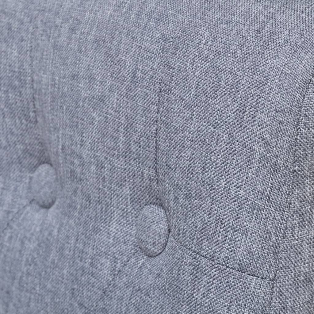 Chaises à manger lot de 6 gris clair tissu - XIOS