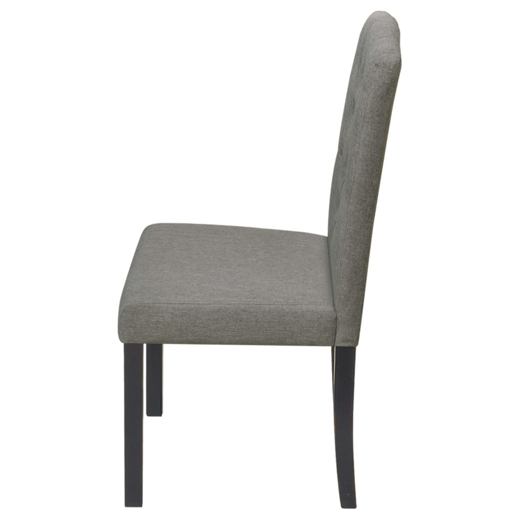 Chaises à manger lot de 6 gris tissu - XIOS