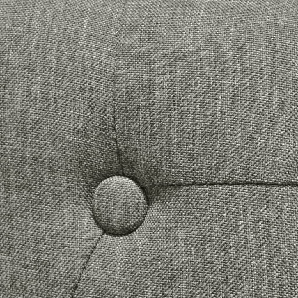 Chaises à manger lot de 6 gris tissu - XIOS