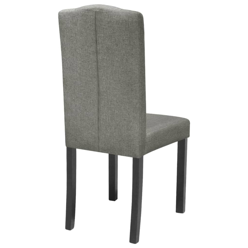 Chaises à manger lot de 6 gris tissu - XIOS