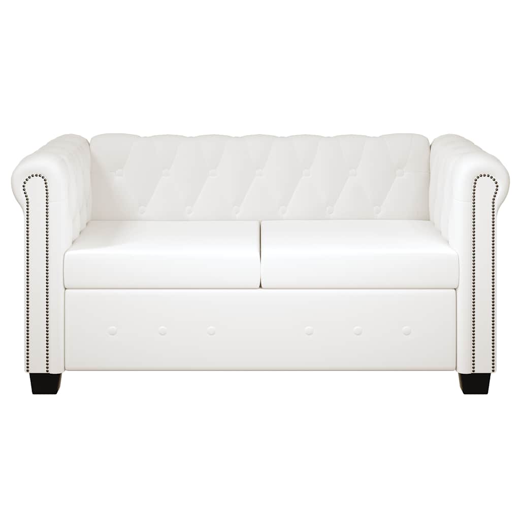 Canapé Chesterfield à 2 places et à 3 places blanc - XIOS