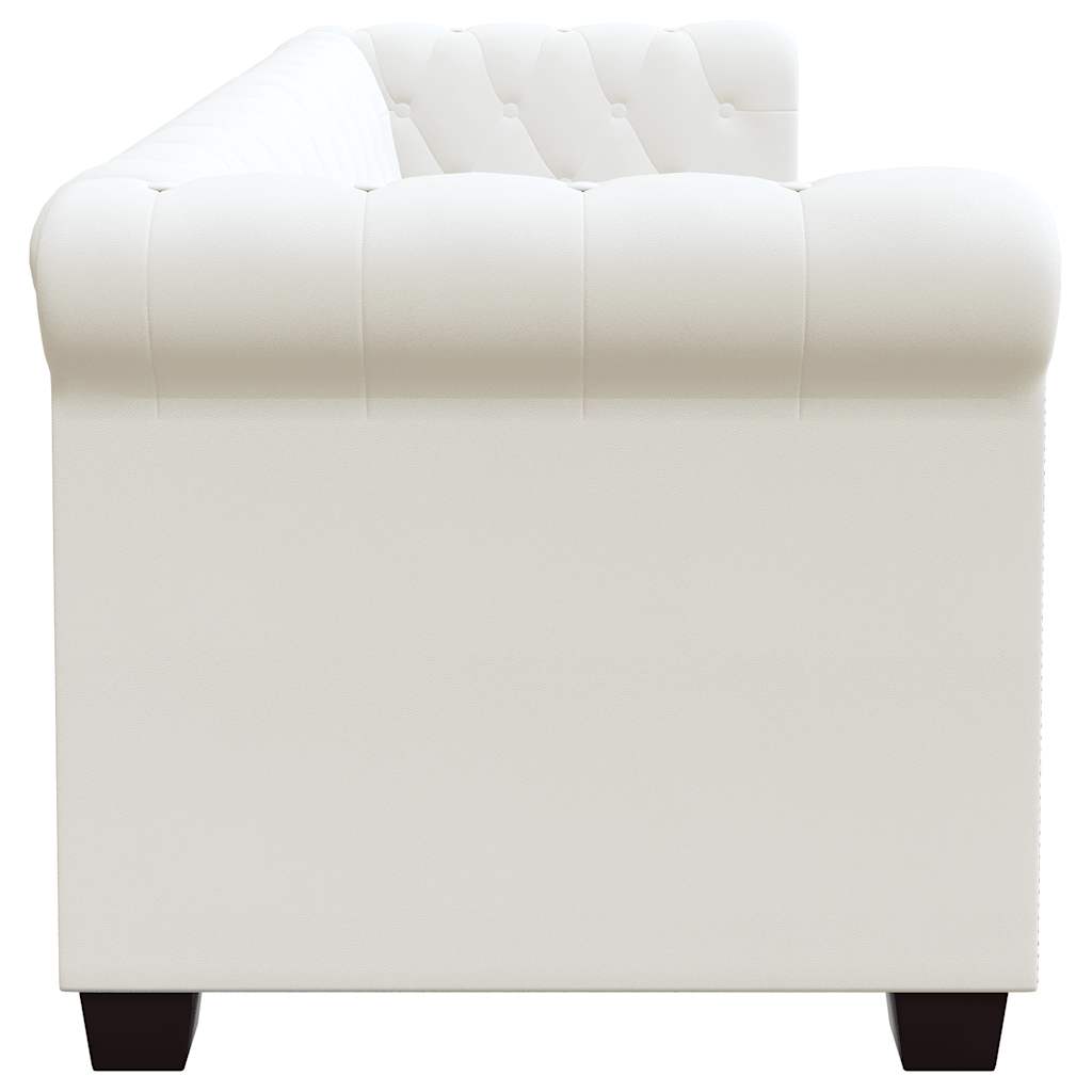 Canapé Chesterfield à 2 places et à 3 places blanc - XIOS