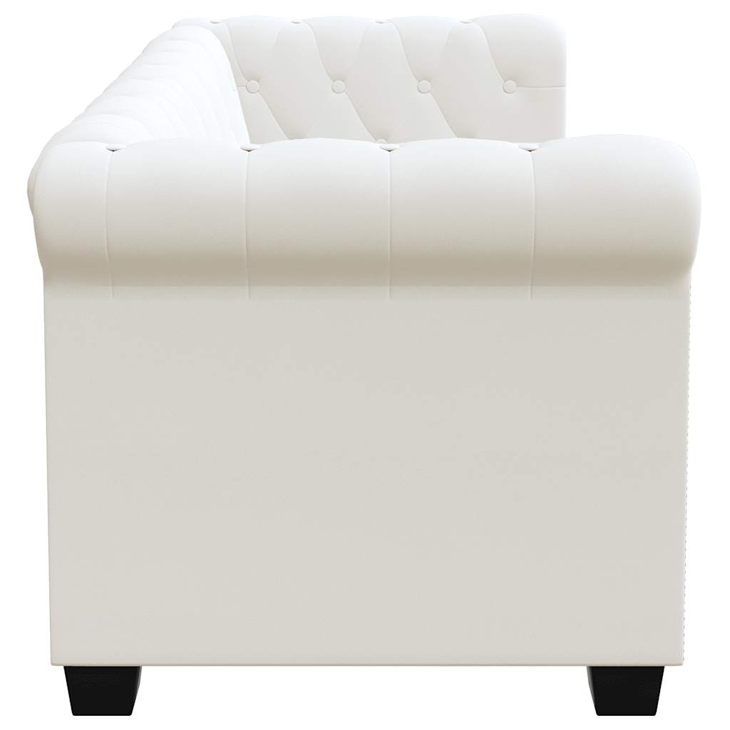 Canapé Chesterfield à 2 places et à 3 places blanc - XIOS