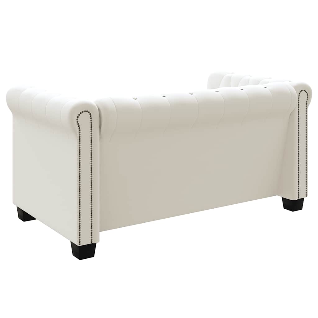 Canapé Chesterfield à 2 places et à 3 places blanc - XIOS