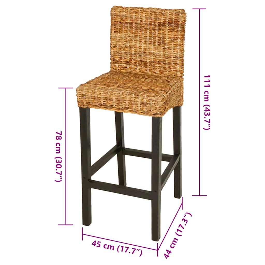 Tabourets de bar lot de 2 Abaca - XIOS
