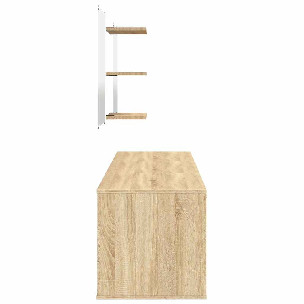 Ensemble de meubles salle de bain 6 pcs chêne bois d'ingénierie