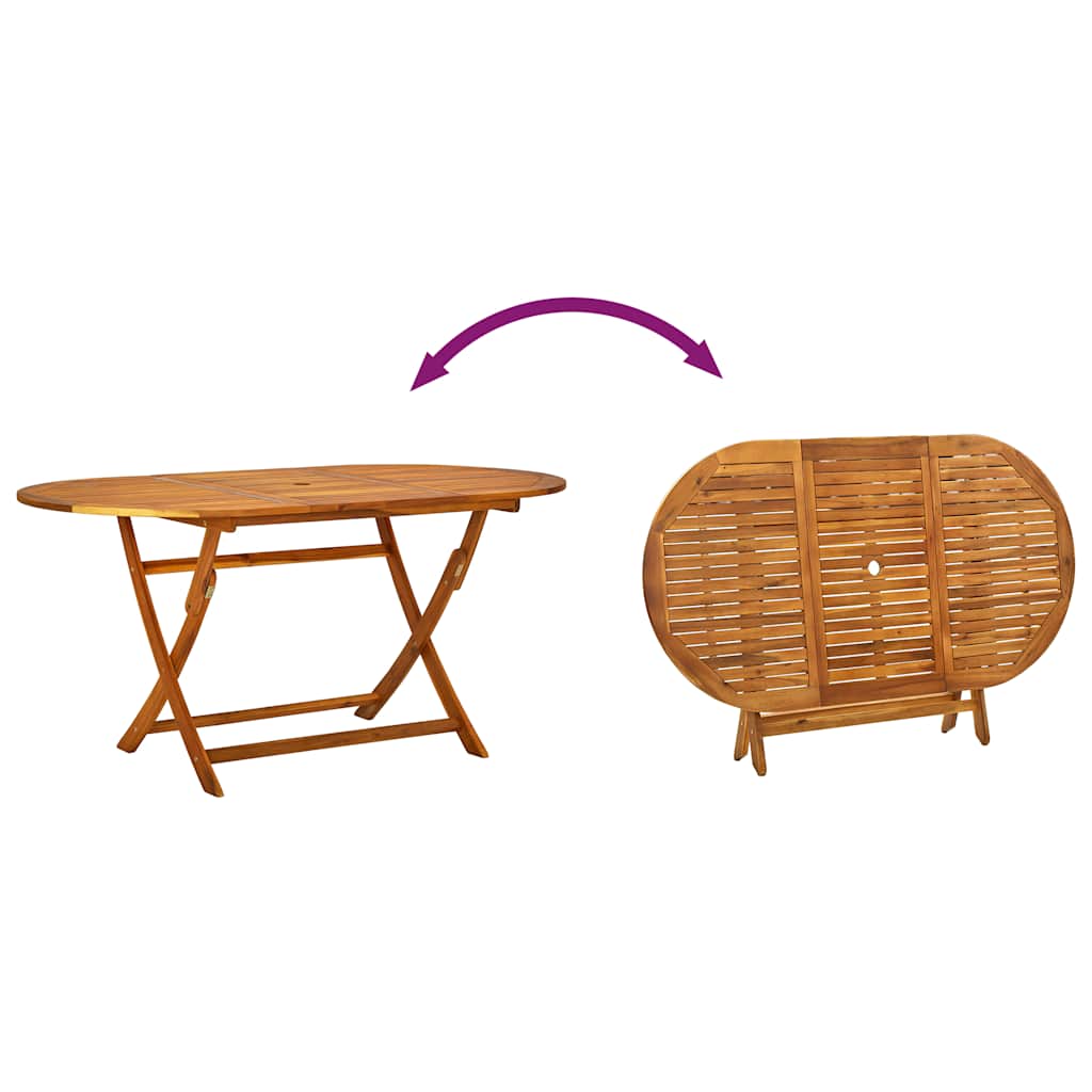 Ensemble à manger d'extérieur 7 pcs Bois d'acacia solide - XIOS