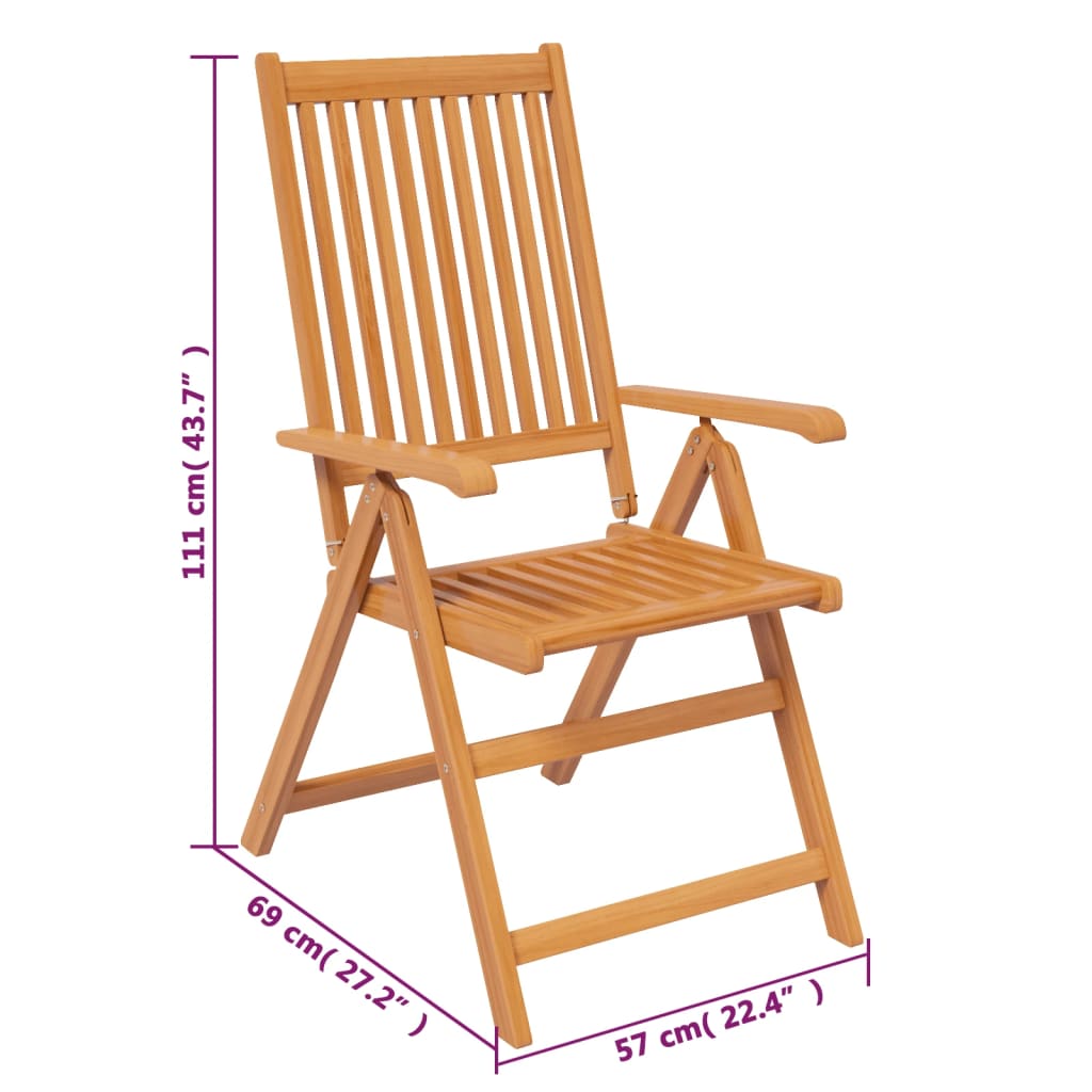 Ensemble à manger d'extérieur 7 pcs Bois d'acacia solide 150-200 cm - XIOS