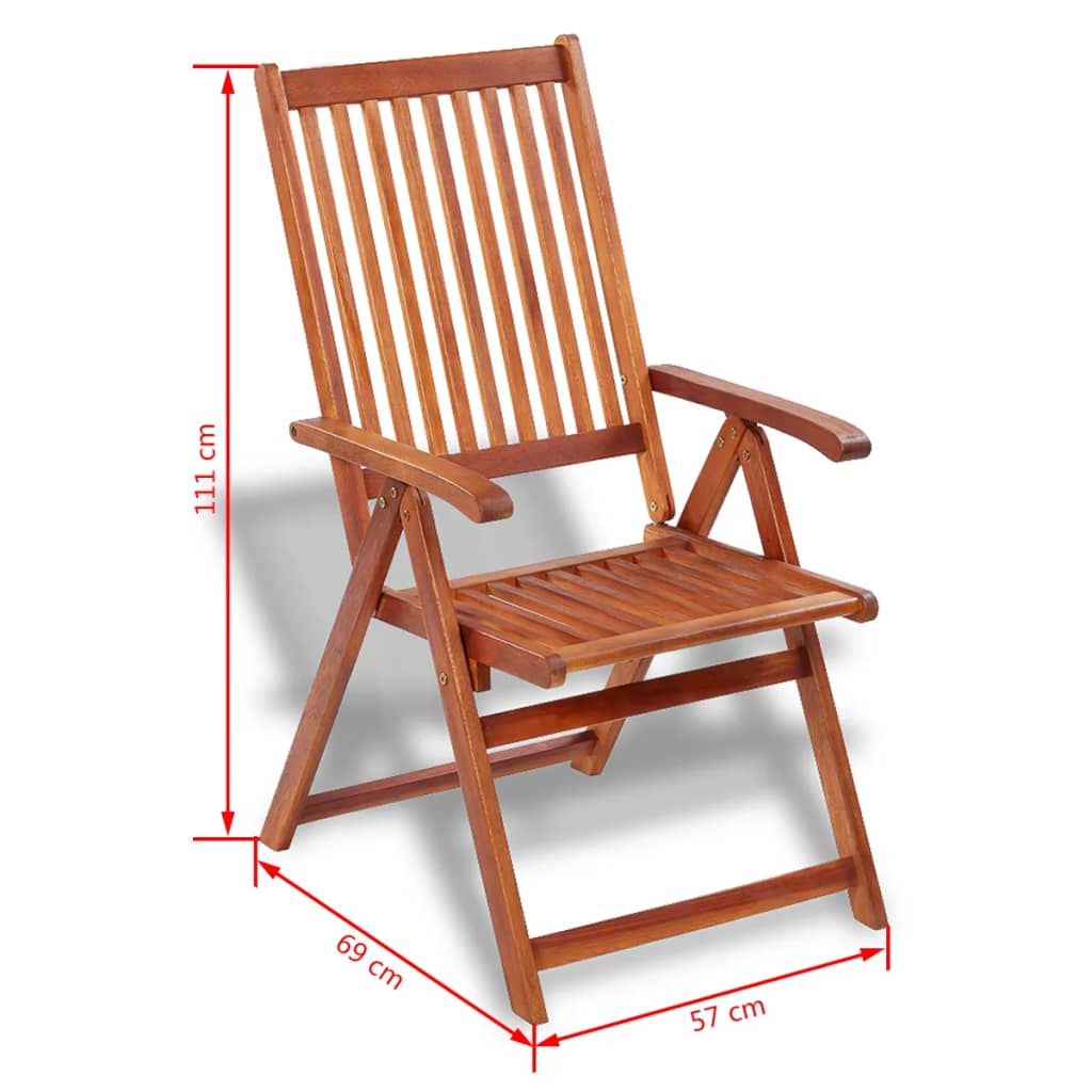 Ensemble à manger d'extérieur 7 pcs Bois d'acacia solide - XIOS