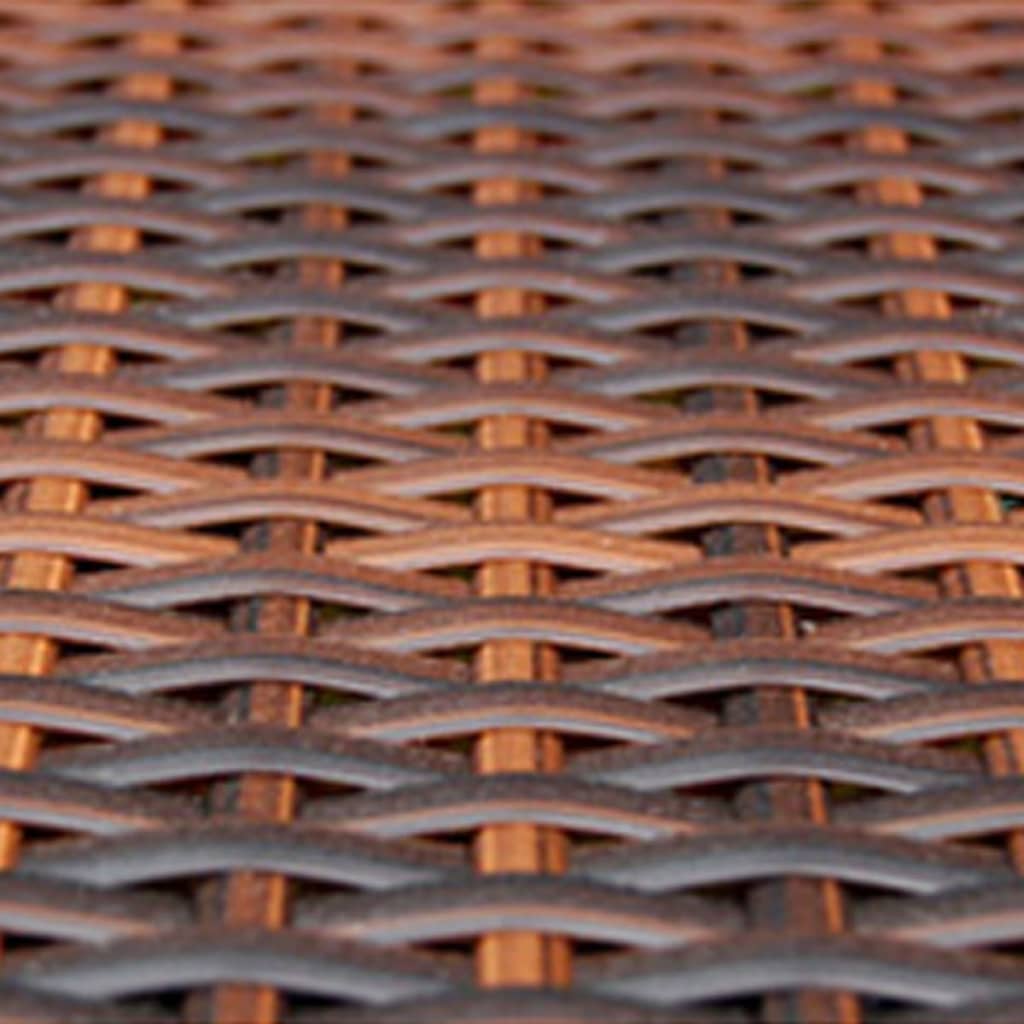 Salon de jardin 6 pcs avec coussins Résine tressée Marron - XIOS