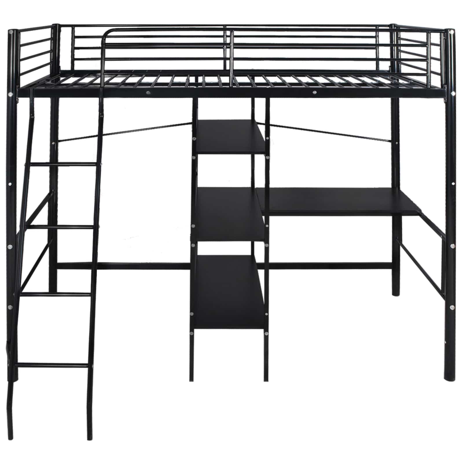 Lit avec matelas Noir 200 x 90 cm Métал - XIOS