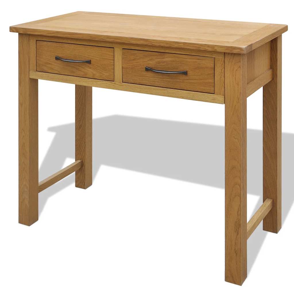 Coiffeuse avec tabouret Bois de chêne massif