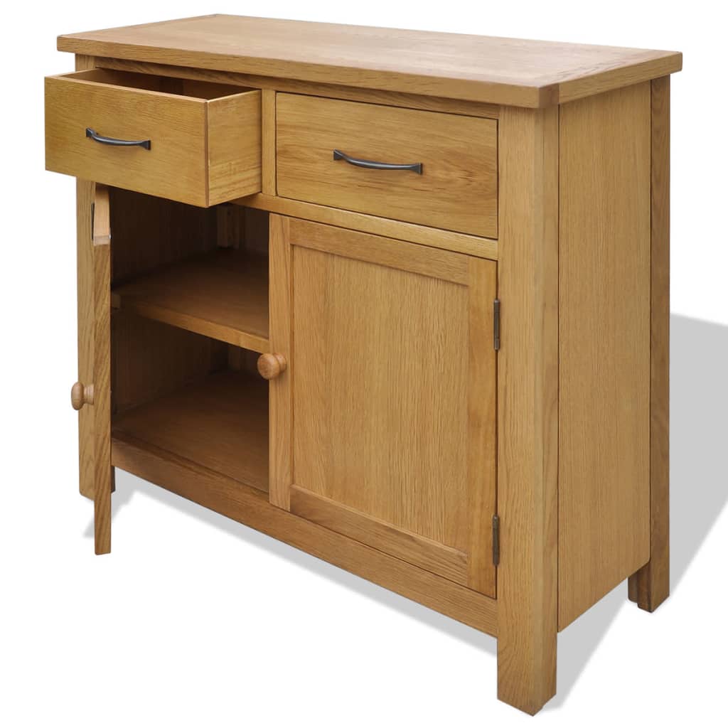 Buffet 90 x 33,5 x 83 cm Bois de chêne massif - XIOS