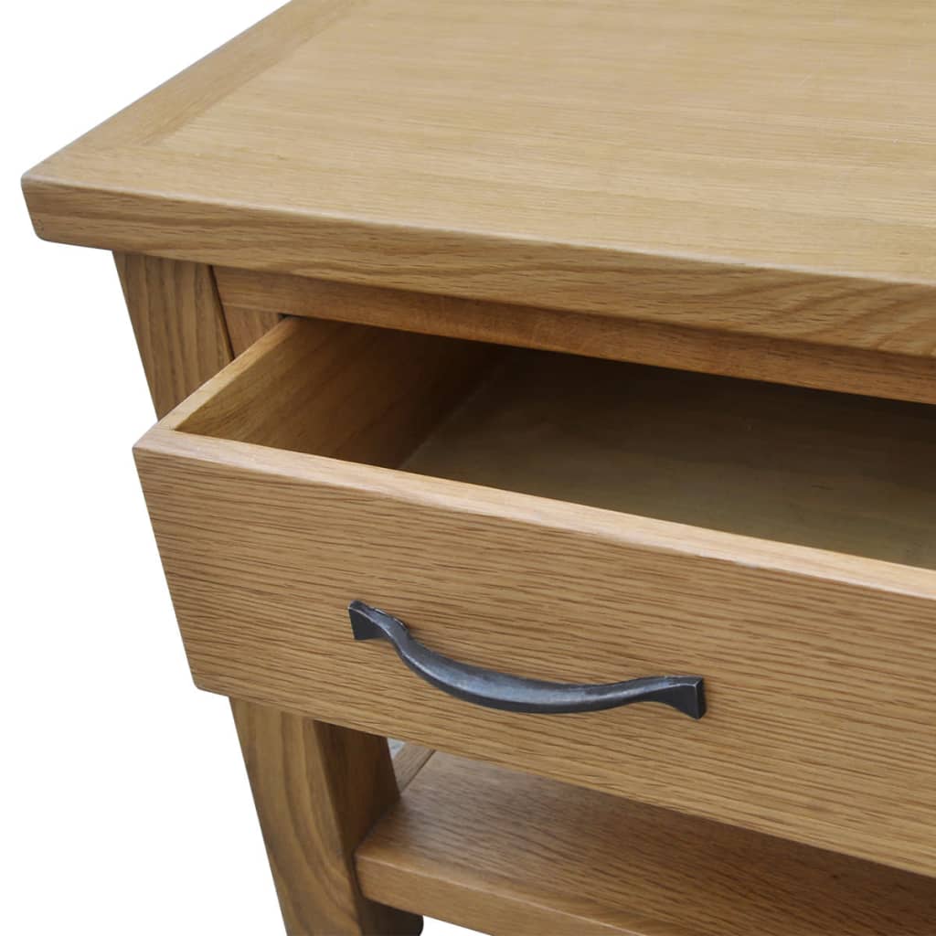 Table basse 88x53x45 cm Bois de chêne massif - XIOS