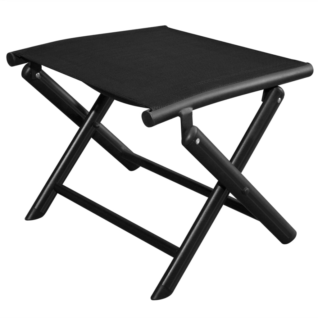 Repose-pied pliable Noir Aluminium - XIOS