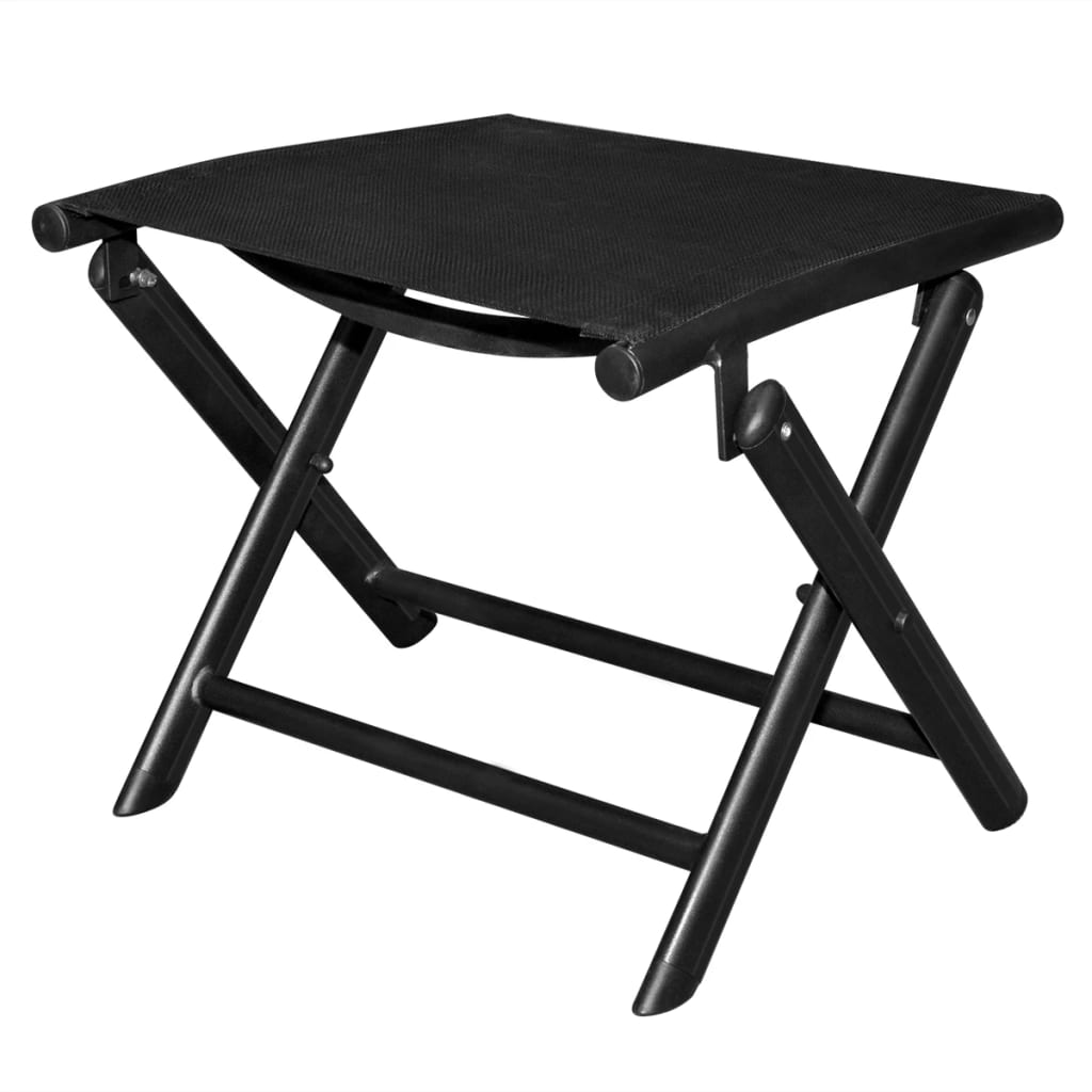 Repose-pied pliable Noir Aluminium - XIOS