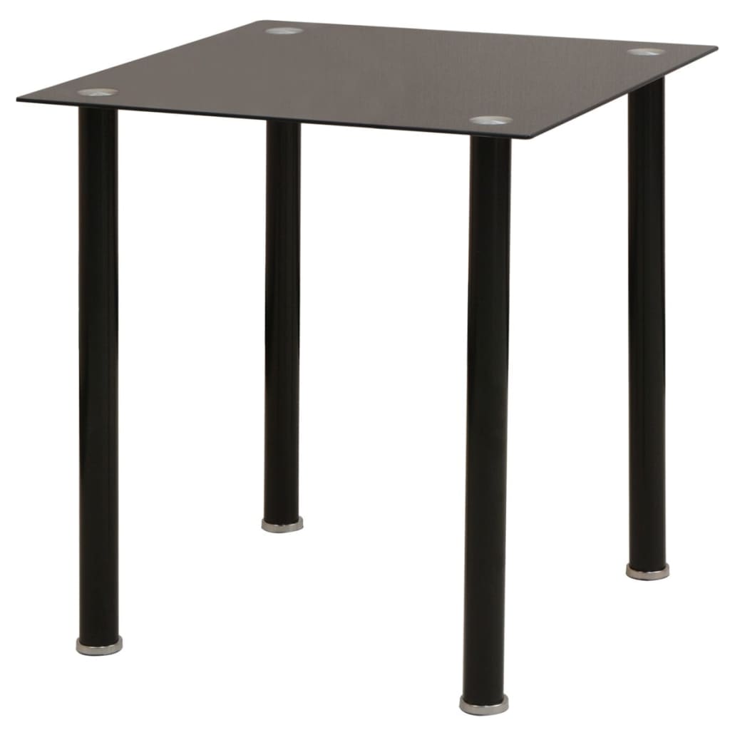 Ensemble table et chaise de salle à manger 5 pièces noir - XIOS
