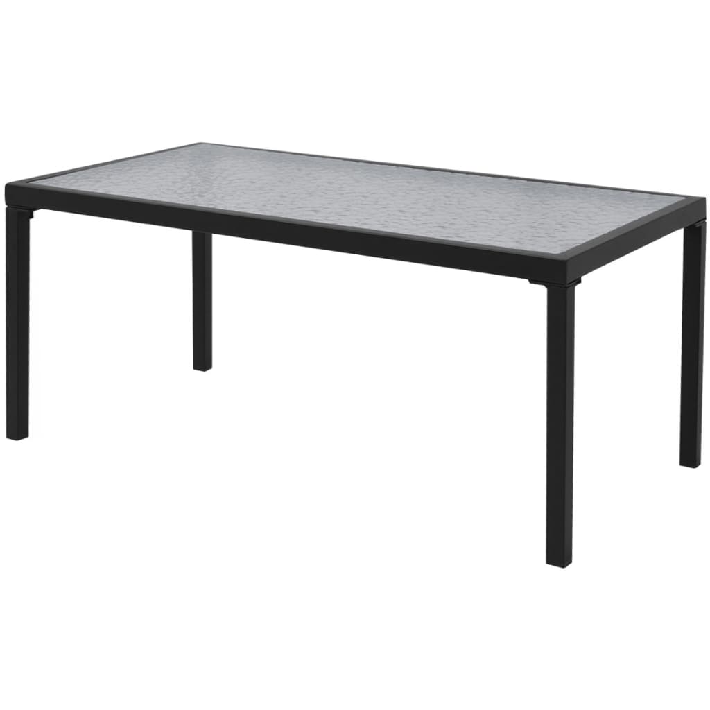 Salon de jardin 4 pcs Textilène Noir - XIOS
