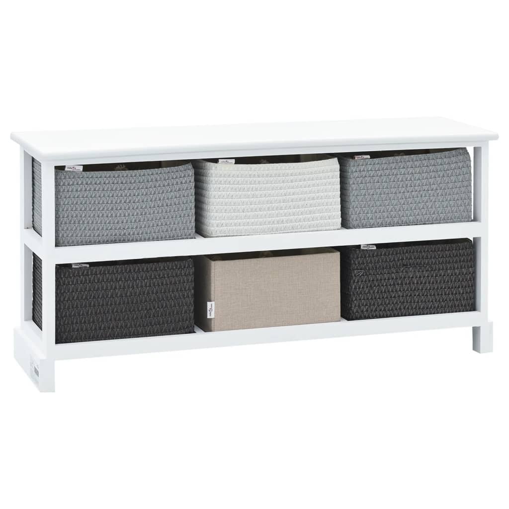 Banc de rangement 6 tiroirs Bois - XIOS