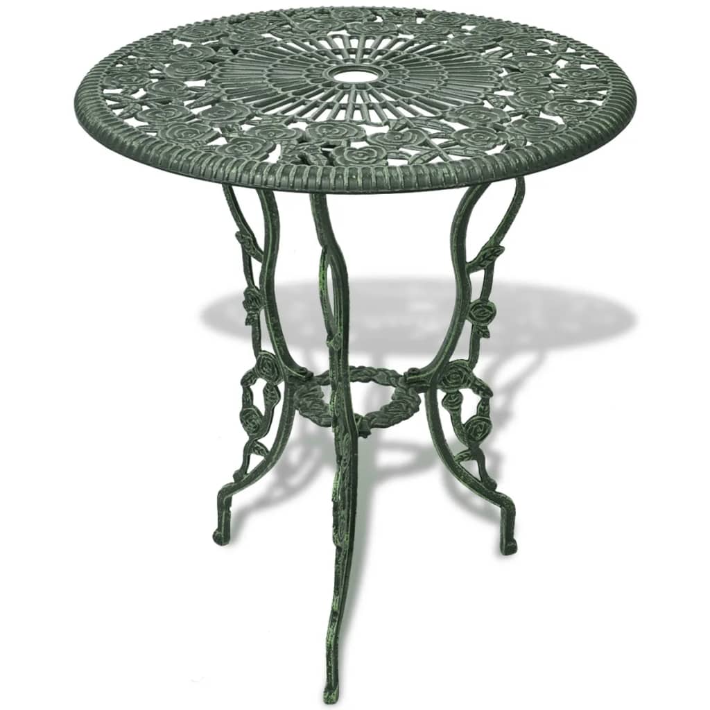 Ensemble de bistro 3 pcs Aluminium coulé Vert - XIOS