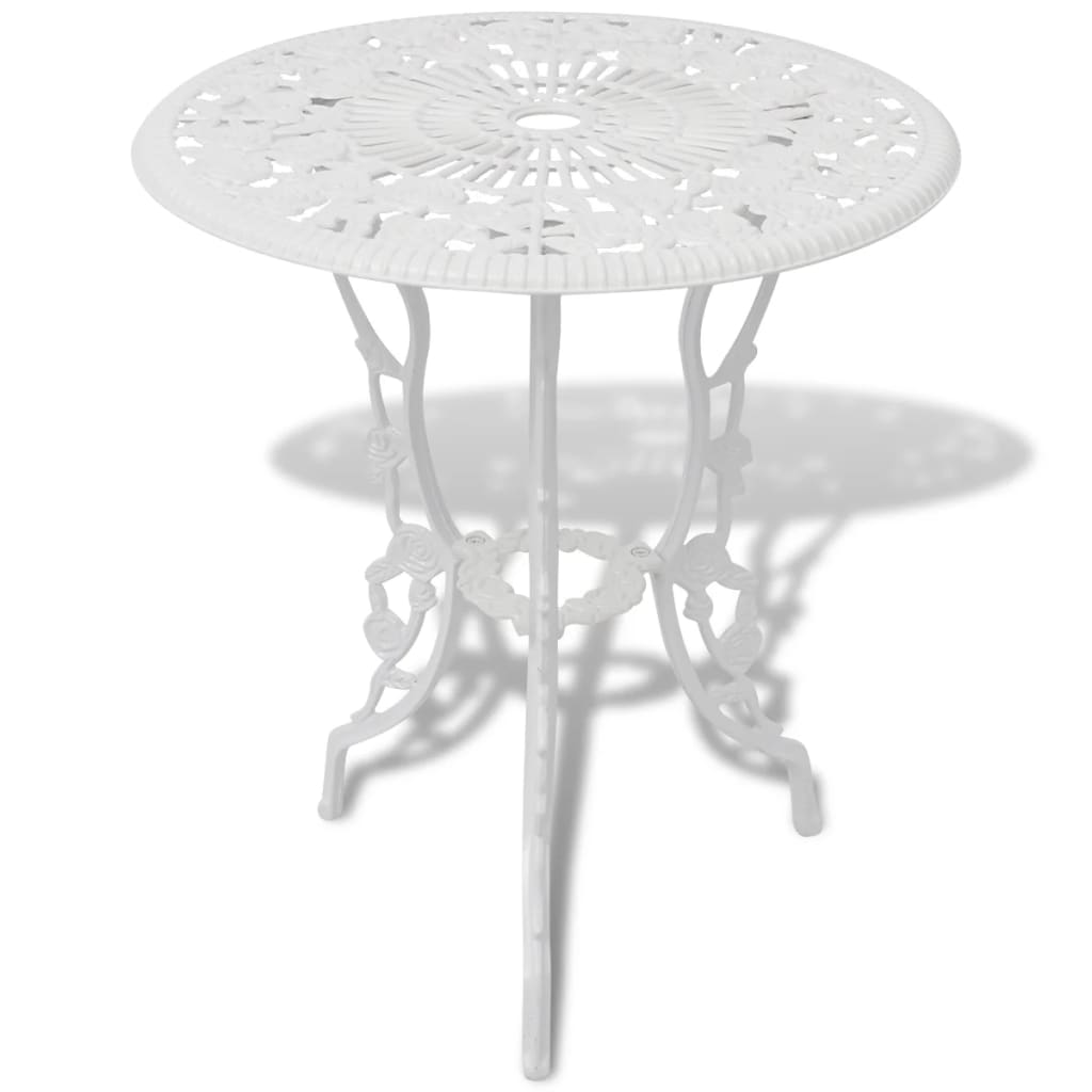 Ensemble de bistro 3 pcs Aluminium coulé Blanc - XIOS