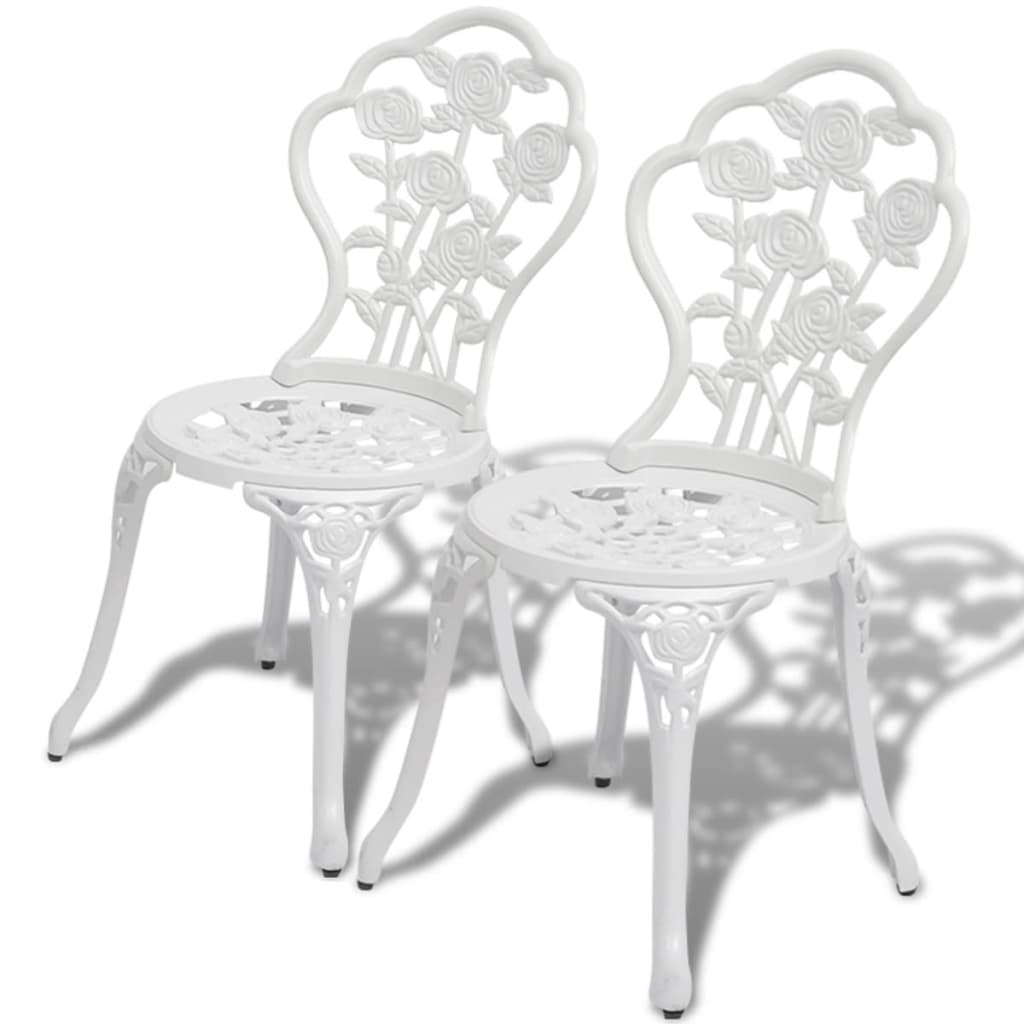 Ensemble de bistro 3 pcs Aluminium coulé Blanc - XIOS