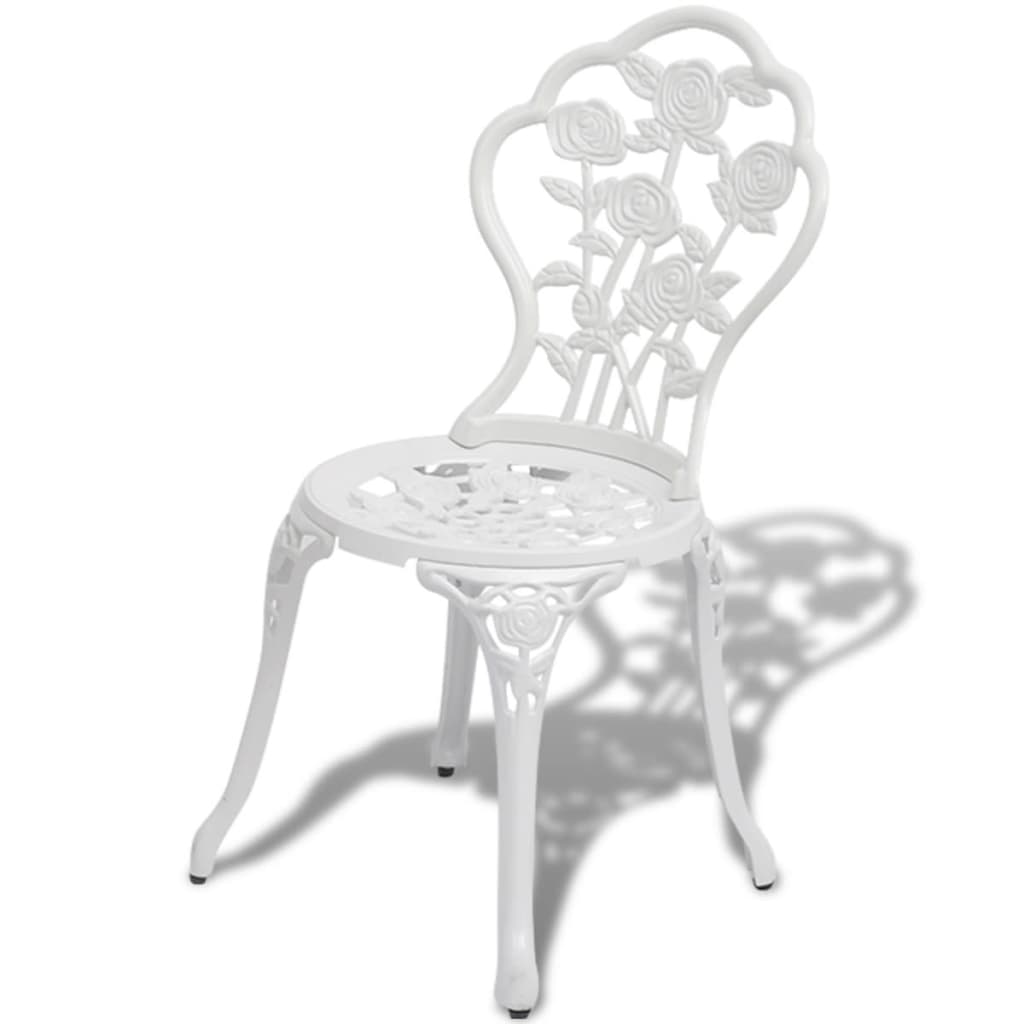 Ensemble de bistro 3 pcs Aluminium coulé Blanc - XIOS