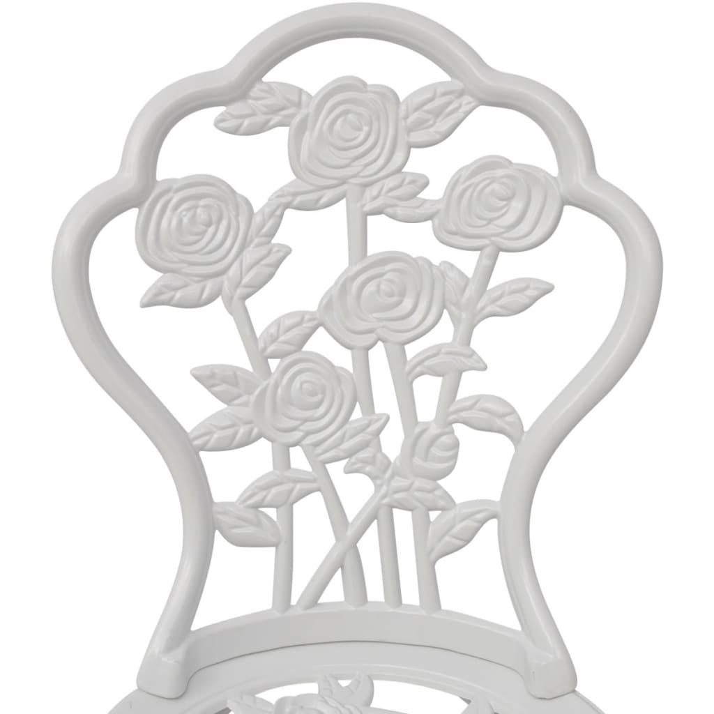 Ensemble de bistro 3 pcs Aluminium coulé Blanc - XIOS