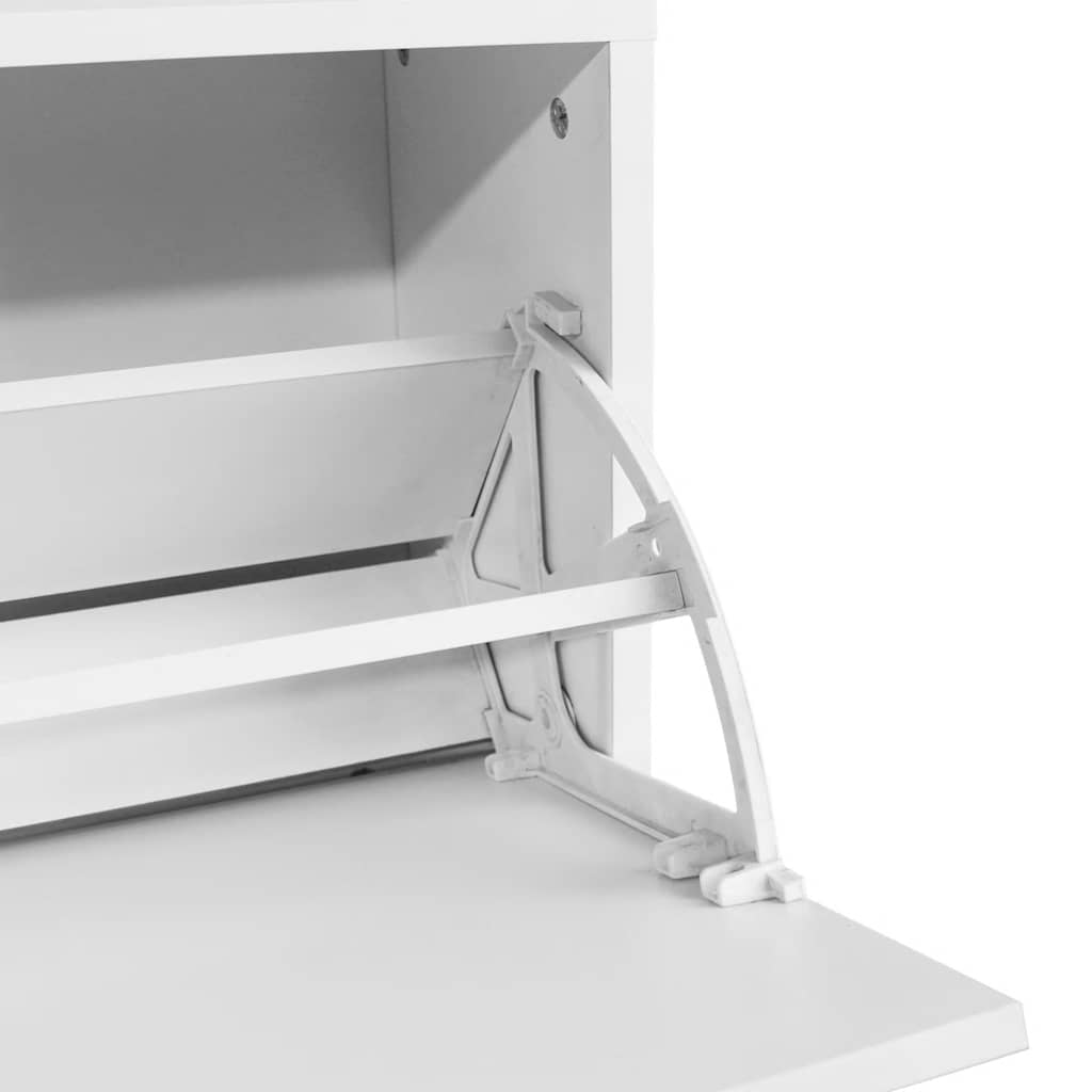 Banc à chaussures 80x24x45 cm Blanc - XIOS