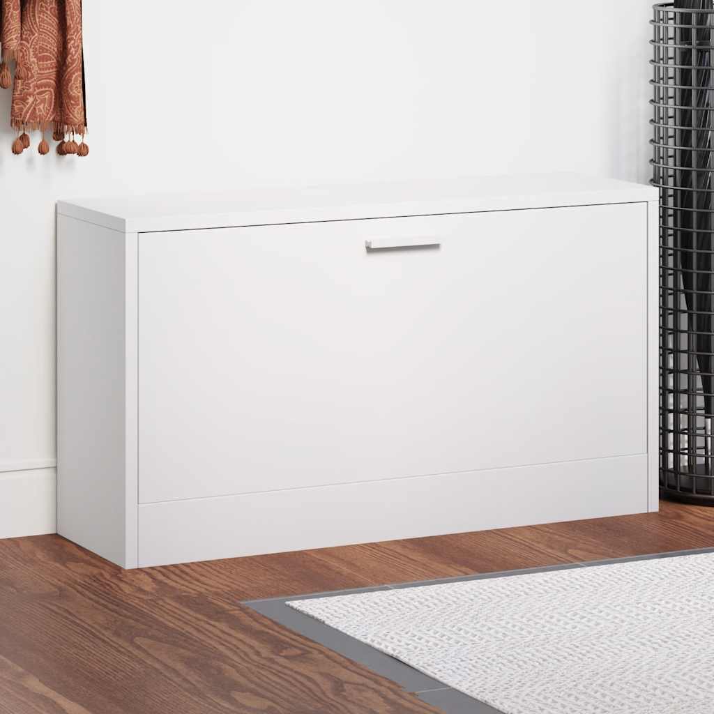Banc à chaussures 80x24x45 cm Blanc - XIOS
