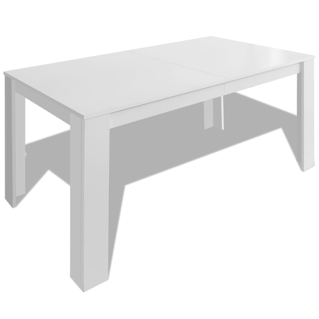 Table à manger 140x80x75 cm blanc - XIOS