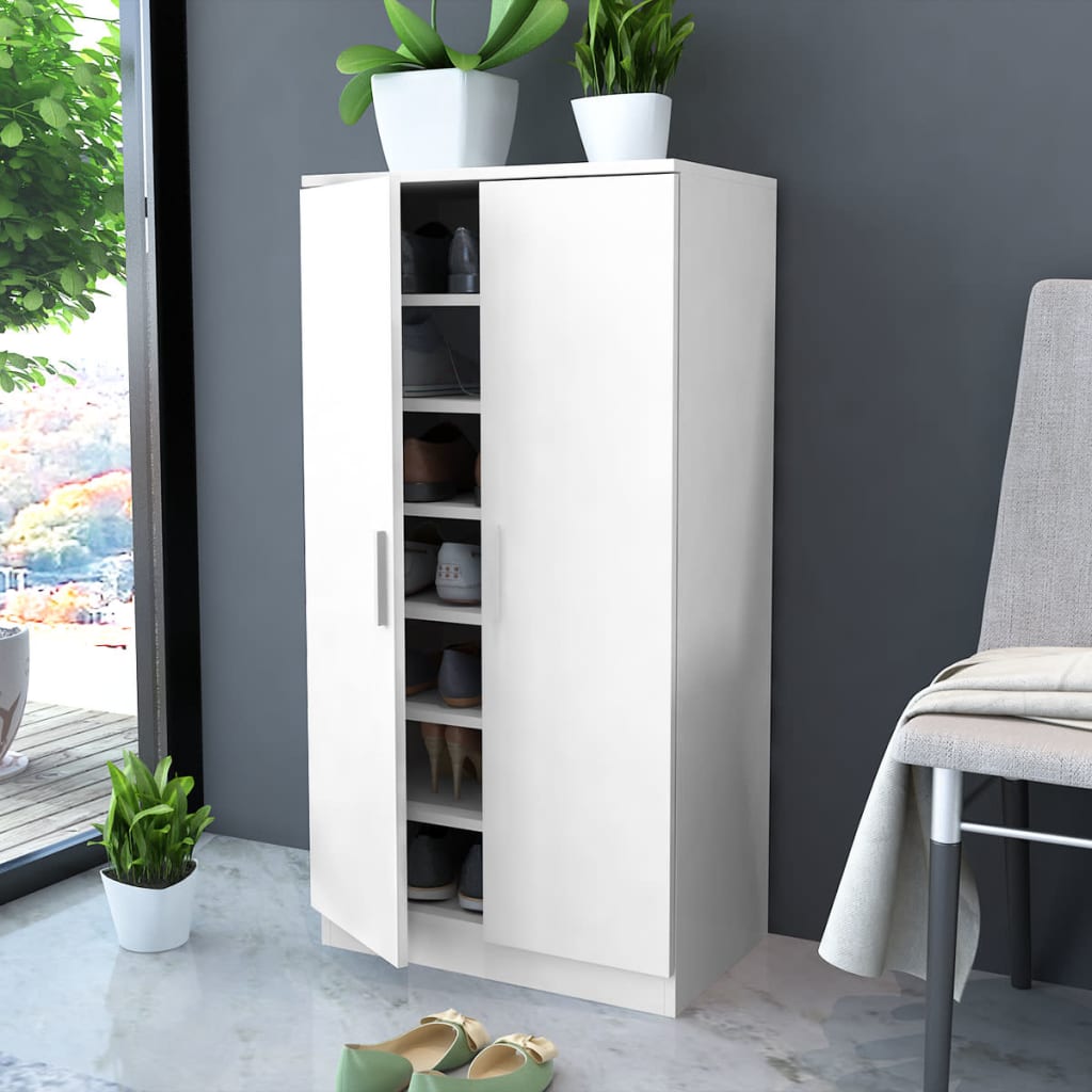 Meuble à chaussures 7 étagères blanc - XIOS