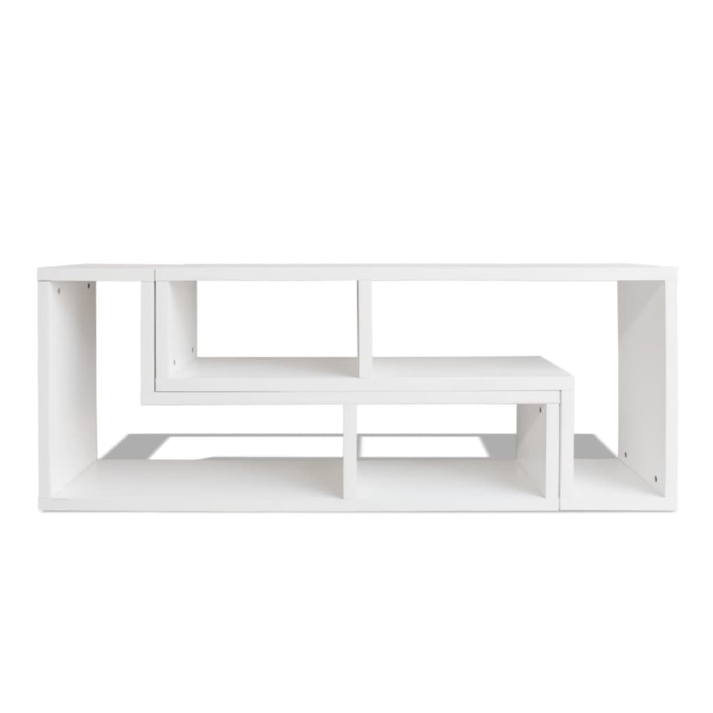 Meuble TV double en forme de L Blanc - XIOS