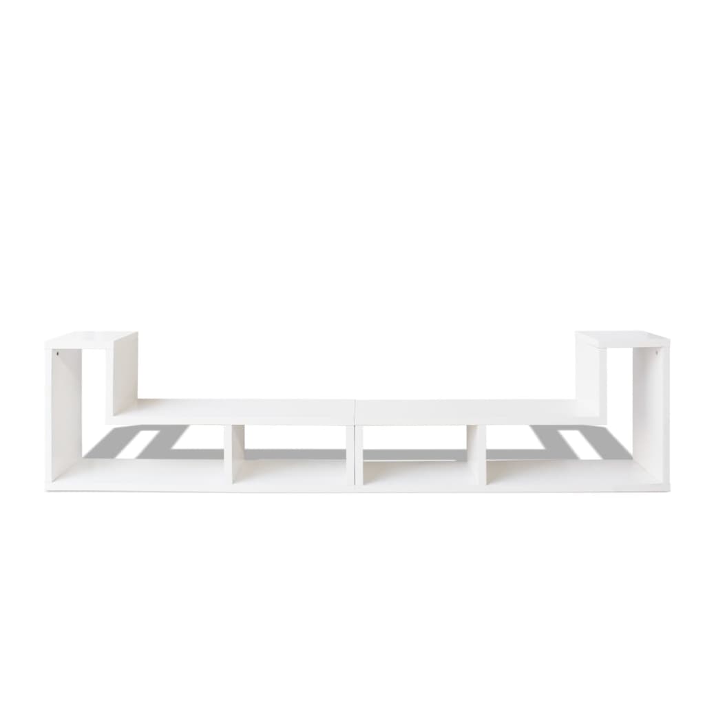 Meuble TV double en forme de L Blanc - XIOS
