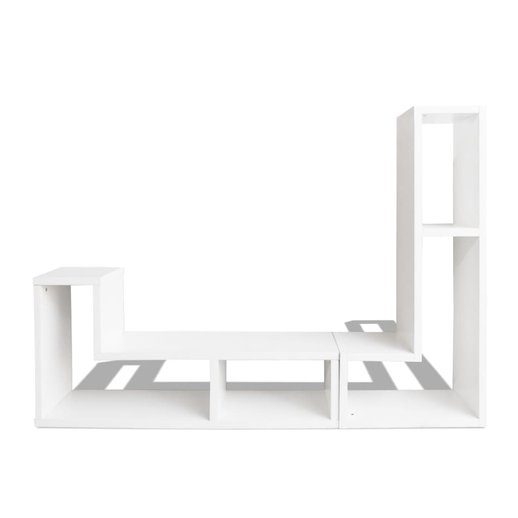 Meuble TV double en forme de L Blanc - XIOS