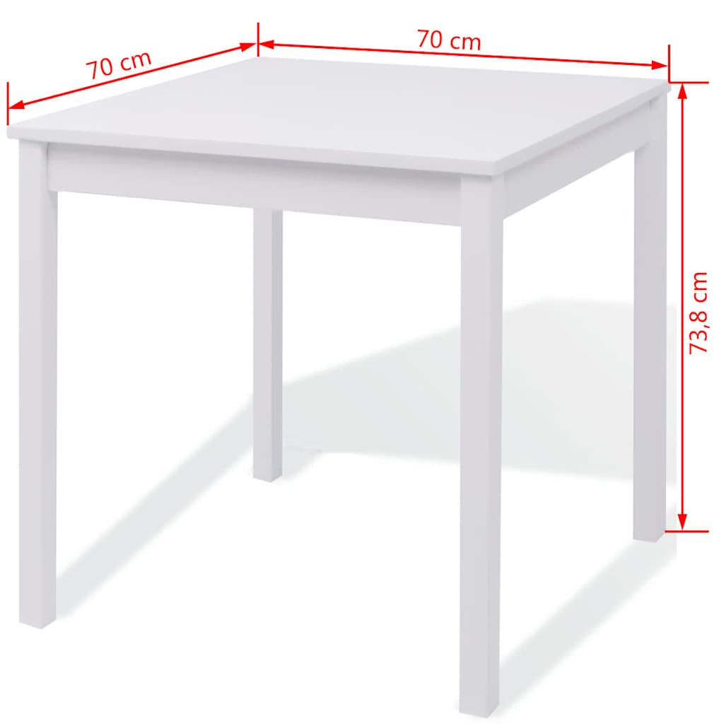 Ensemble de salle à manger trois pièces Pinède Blanc - XIOS