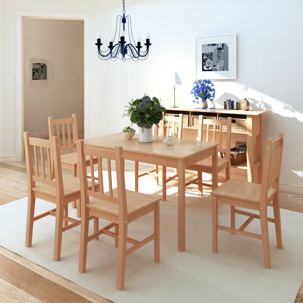 Ensemble de salle à manger sept pièces Pinède