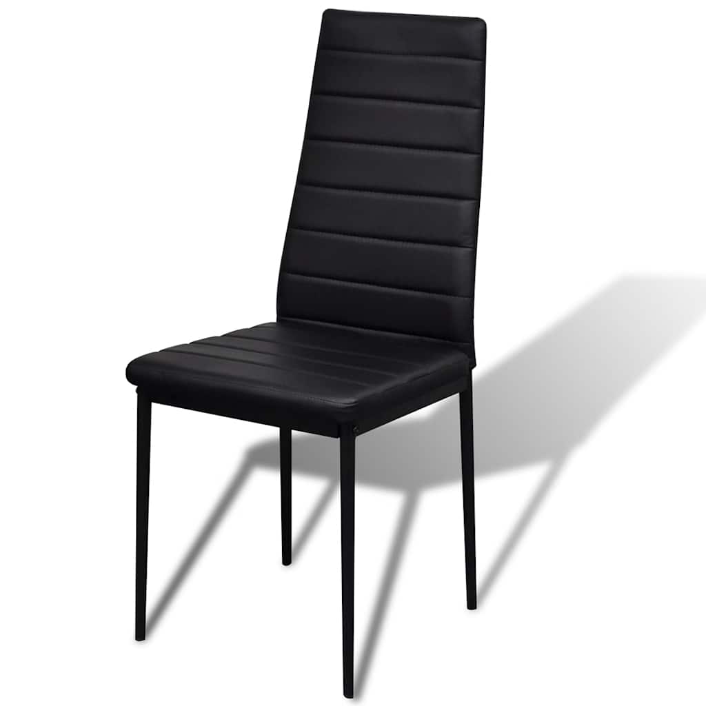 Ensemble de table pour salle à manger cinq pièces noir - XIOS