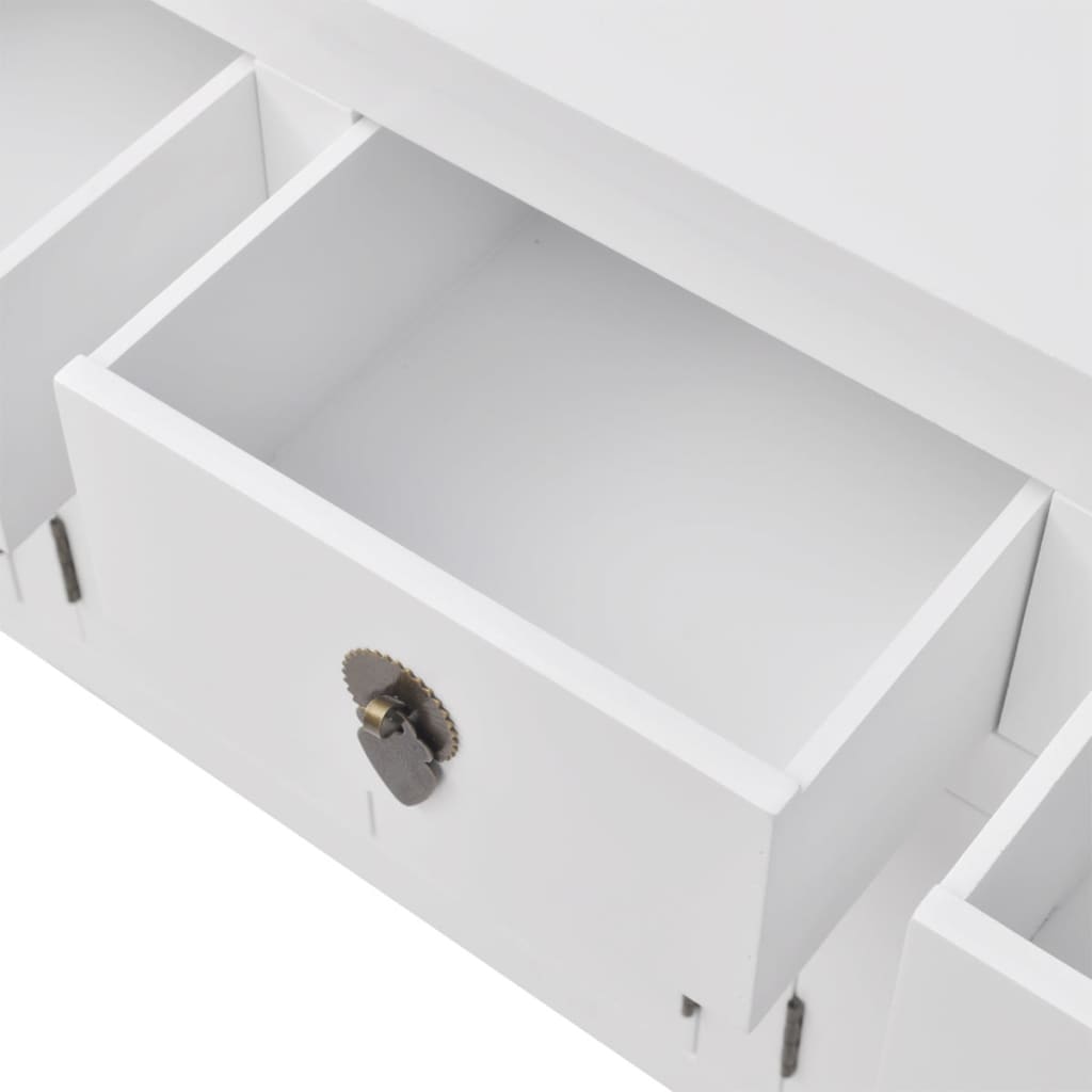Buffet en style chinois en bois massif Blanc - XIOS