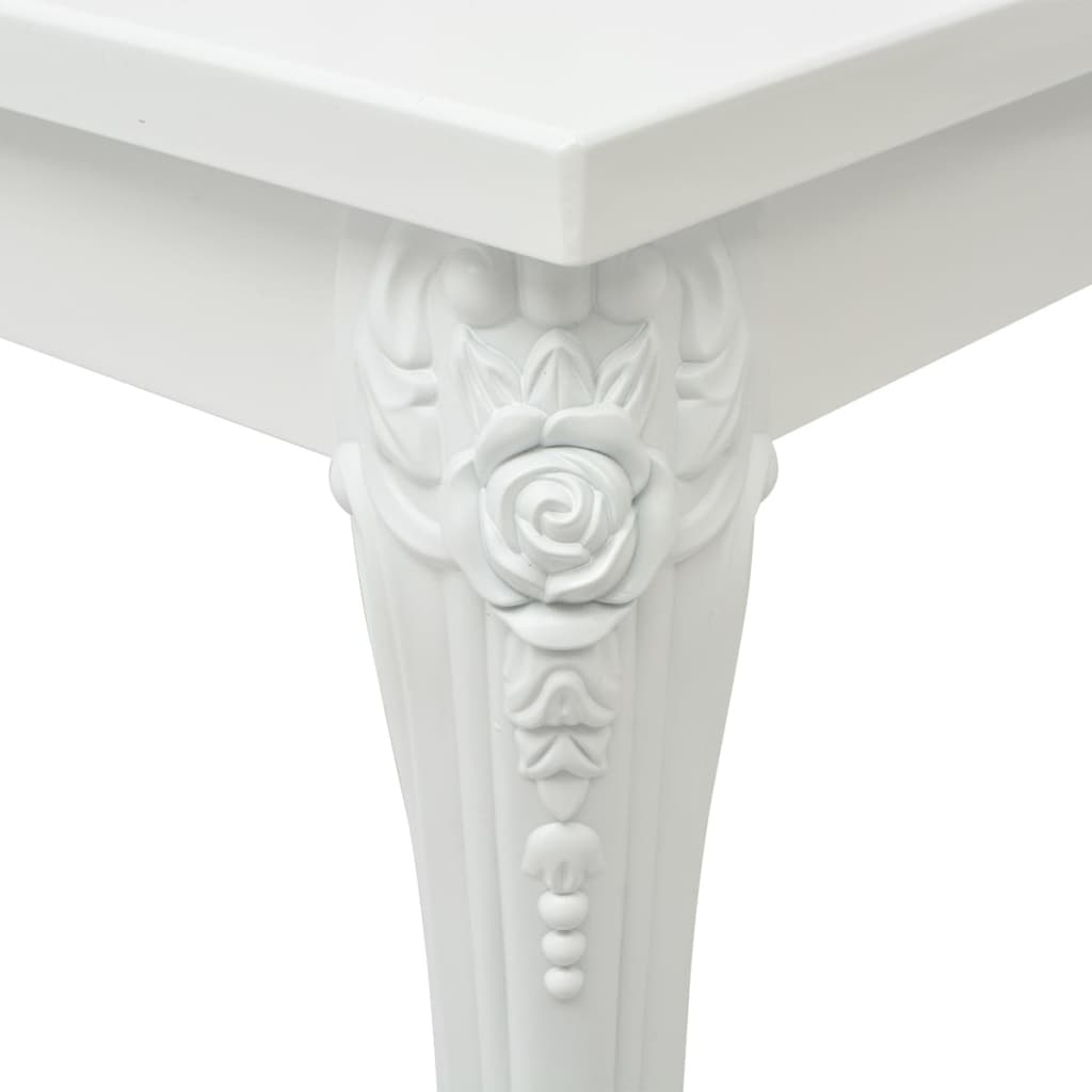 Table basse 100x60x42 cm Blanc brillant - XIOS