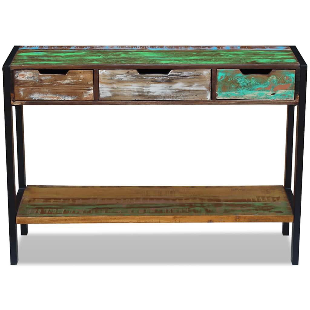 Buffet 3 tiroirs Bois de récupération massif - XIOS
