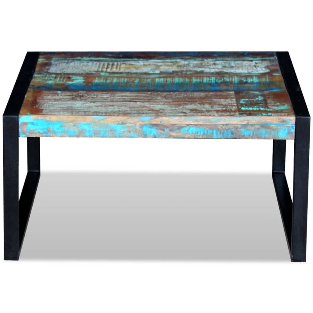 Table basse Bois de récupération massif 80x80x40 cm - XIOS