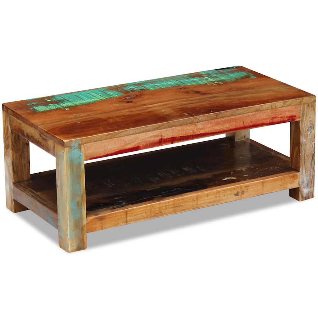 Table basse Bois de récupération massif 90x45x35 cm - XIOS