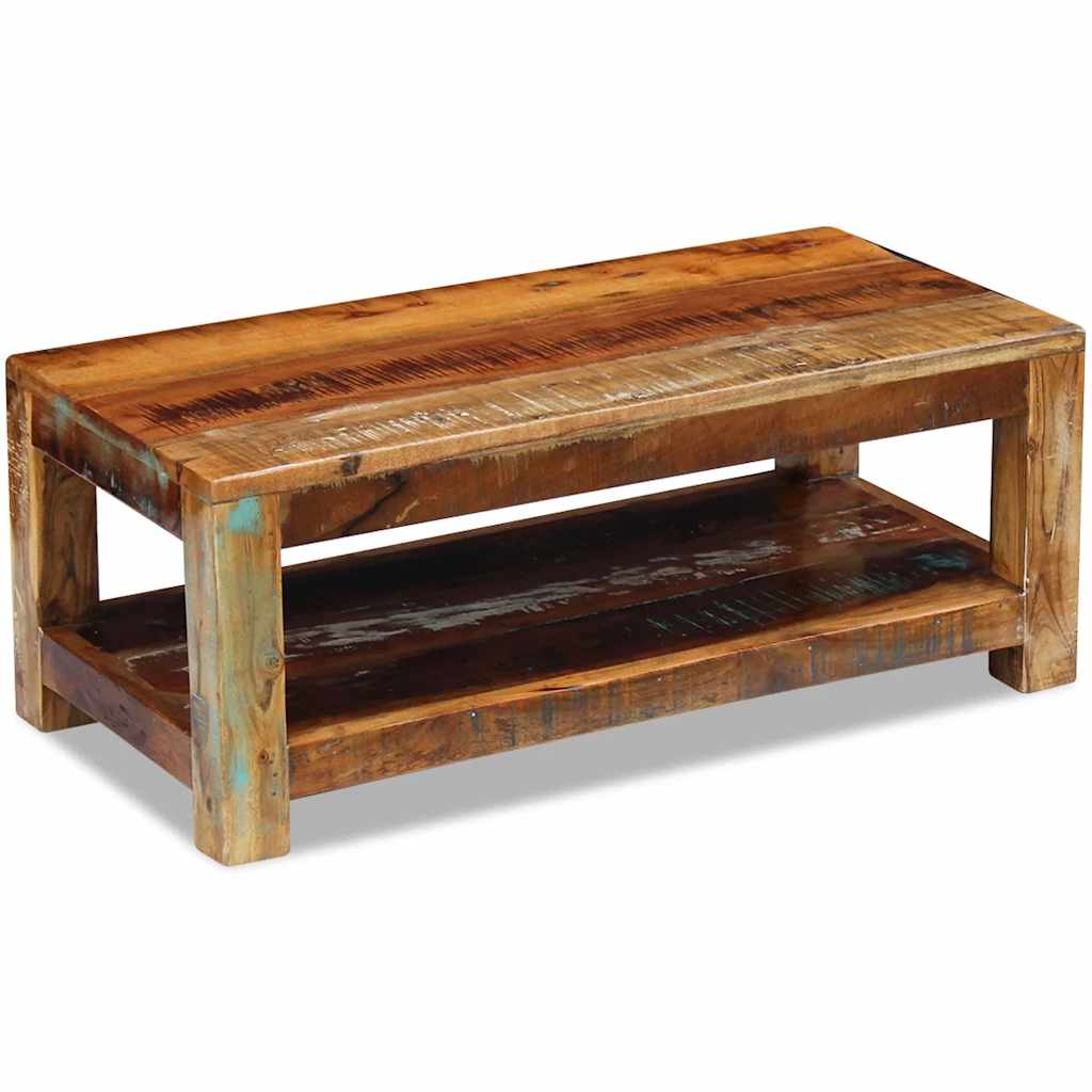 Table basse Bois de récupération massif 90x45x35 cm - XIOS