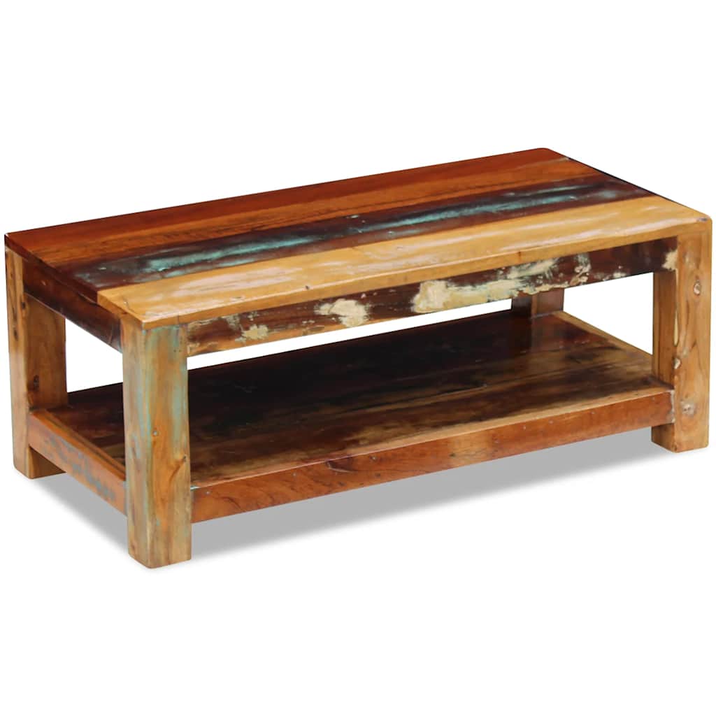 Table basse Bois de récupération massif 90x45x35 cm - XIOS