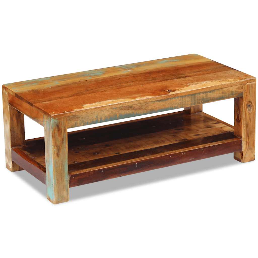 Table basse Bois de récupération massif 90x45x35 cm - XIOS