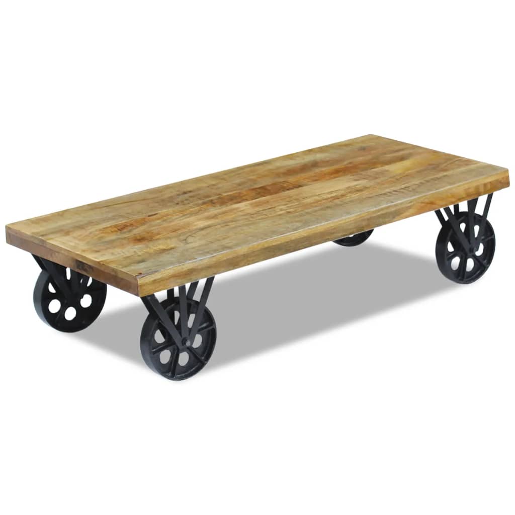 Table basse bois de manguier 120x60x30 cm - XIOS