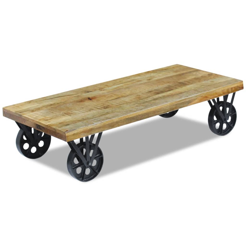 Table basse bois de manguier 120x60x30 cm - XIOS