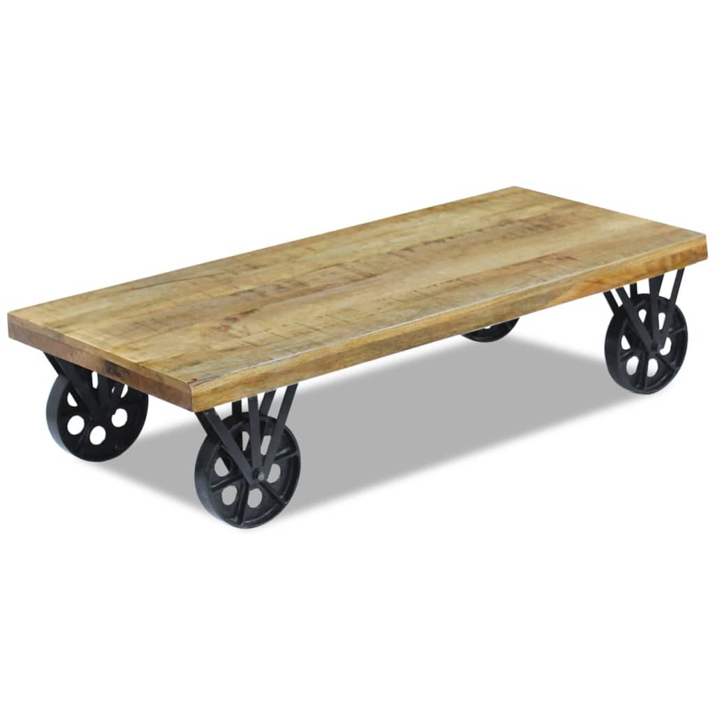 Table basse bois de manguier 120x60x30 cm - XIOS
