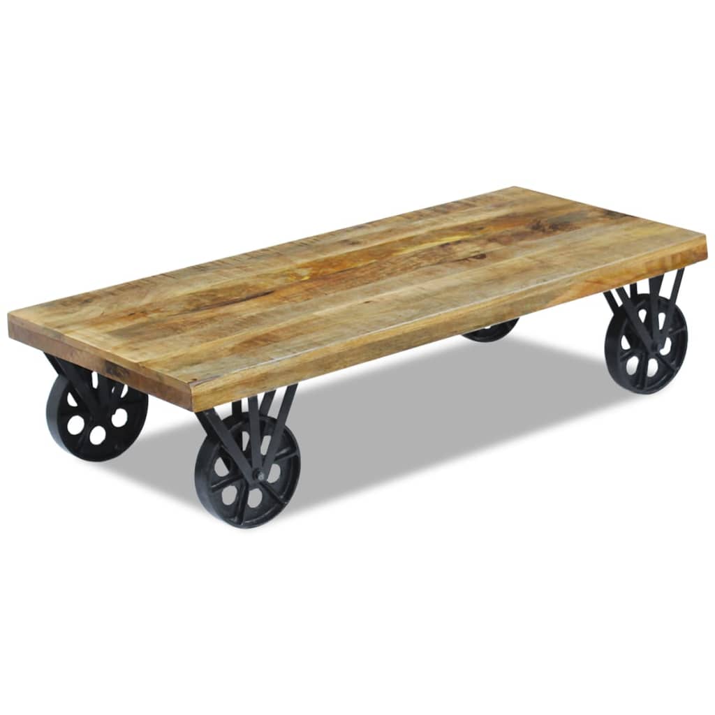 Table basse bois de manguier 120x60x30 cm - XIOS